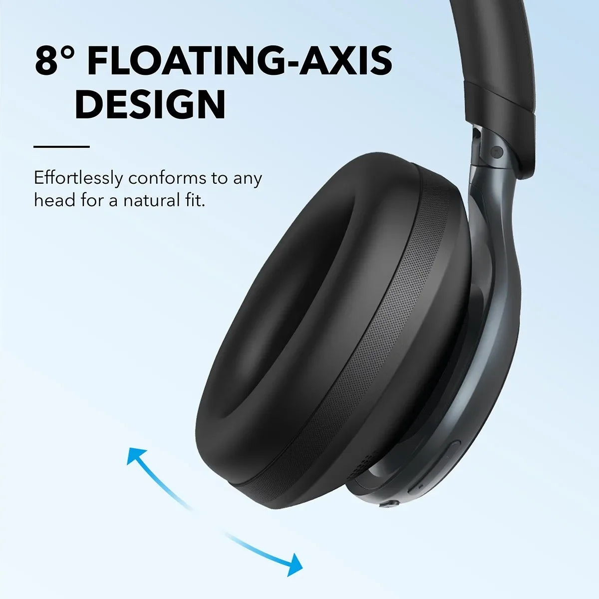 سماعات Soundcore من Anker Space One لاسلكية بتقنية إلغاء الضوضاء النشط - سماعات بلوتوث لاسلكية