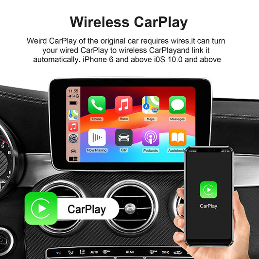 صندوق Android 13 الذكي للسيارة - محول CarPlay لاسلكي وAndroid Auto مع Netflix وYouTube لسيارات Chery Arrizo 5 و 7 وTiggo 3 و 3X و 5X