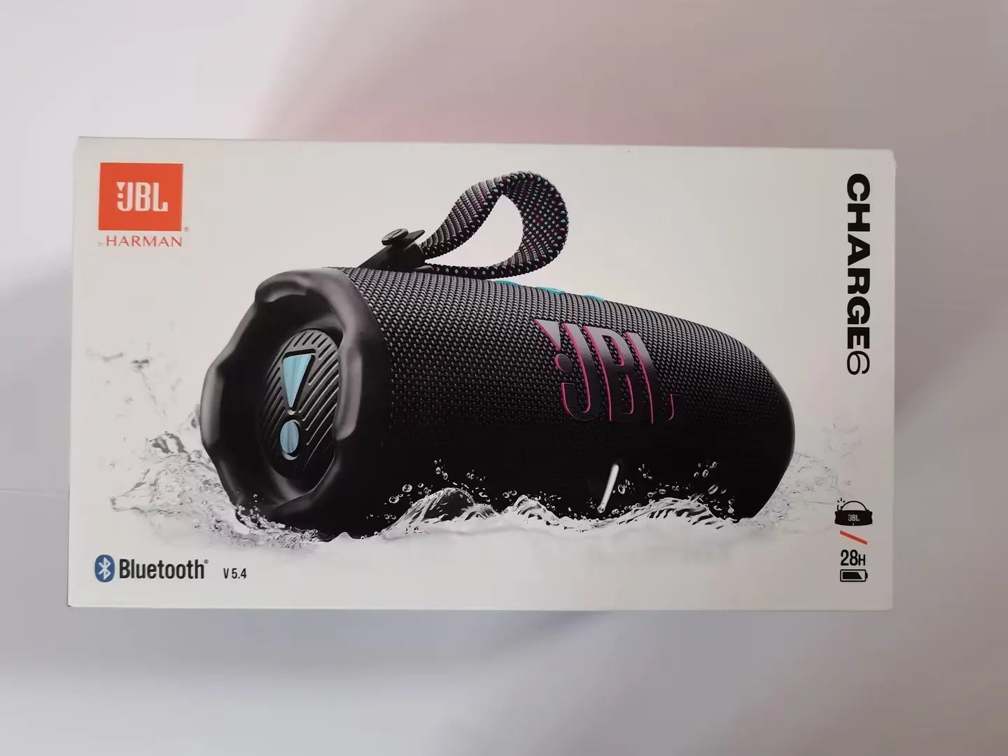 سماعة JBL Charge 6 بلوتوث - سماعة محمولة FLIP6 مقاومة للماء IPX7 بباس ستيريو للخارج مع مكبر صوت مستقل