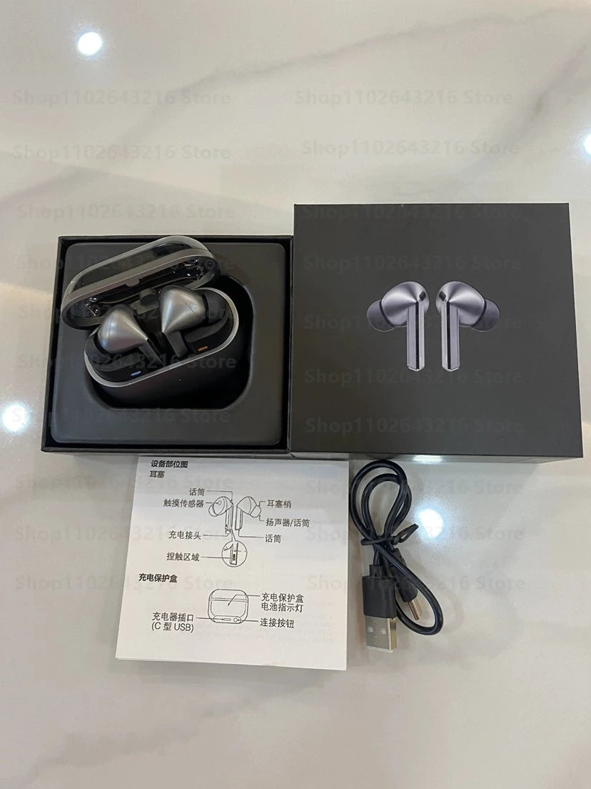 سماعات Buds 3 Pro بإلغاء الضوضاء - سماعات بلوتوث لاسلكية TWS مع شحن لاسلكي وصوت HiFi غامر