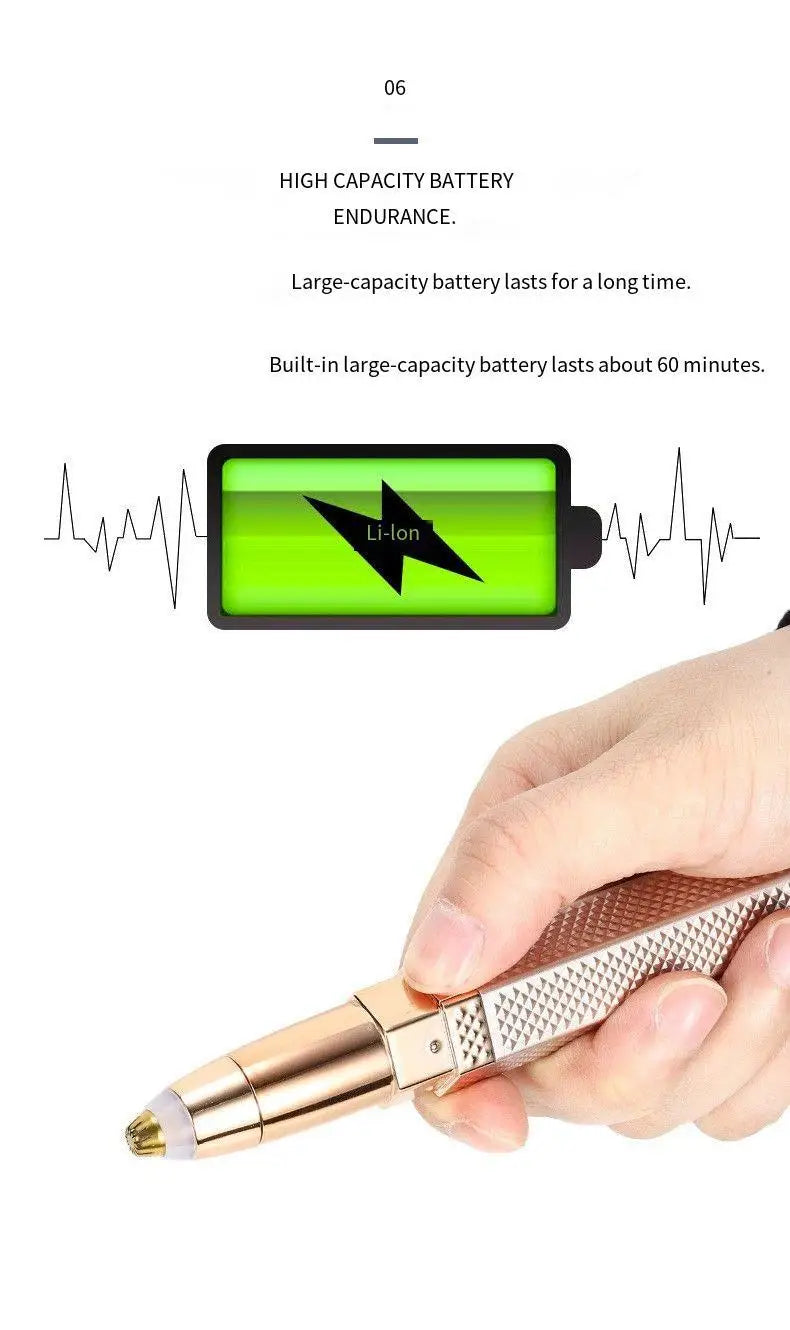 جهاز إزالة الشعر الكهربائي 4 في 1 للنساء - ماكينة حلاقة لا تسبب الألم مع شحن USB
