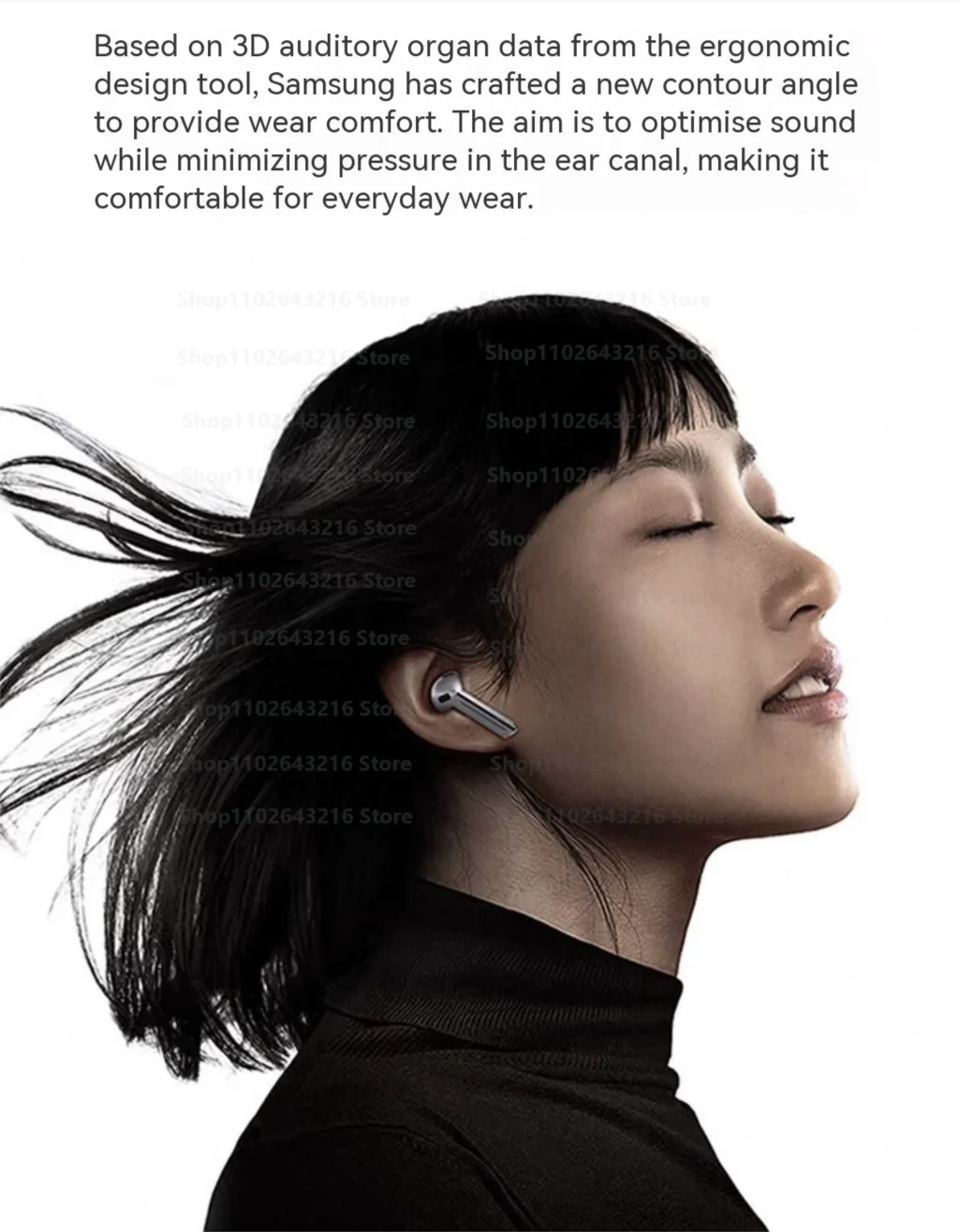 سماعات Buds 3 Pro بإلغاء الضوضاء - سماعات بلوتوث لاسلكية TWS مع شحن لاسلكي وصوت HiFi غامر