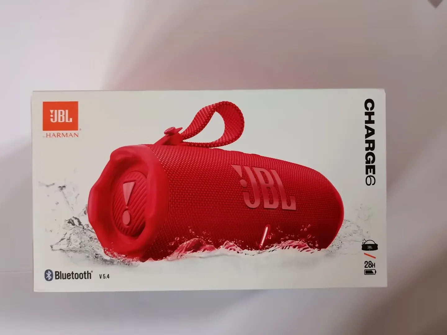 سماعة JBL Charge 6 بلوتوث - سماعة محمولة FLIP6 مقاومة للماء IPX7 بباس ستيريو للخارج مع مكبر صوت مستقل