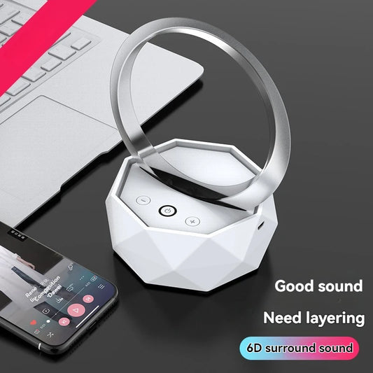 سماعة RGB بلوتوث مع إضاءة ليلية - سماعة لاسلكية ذكية إبداعية للمنزل بأوضاع ألوان متعددة