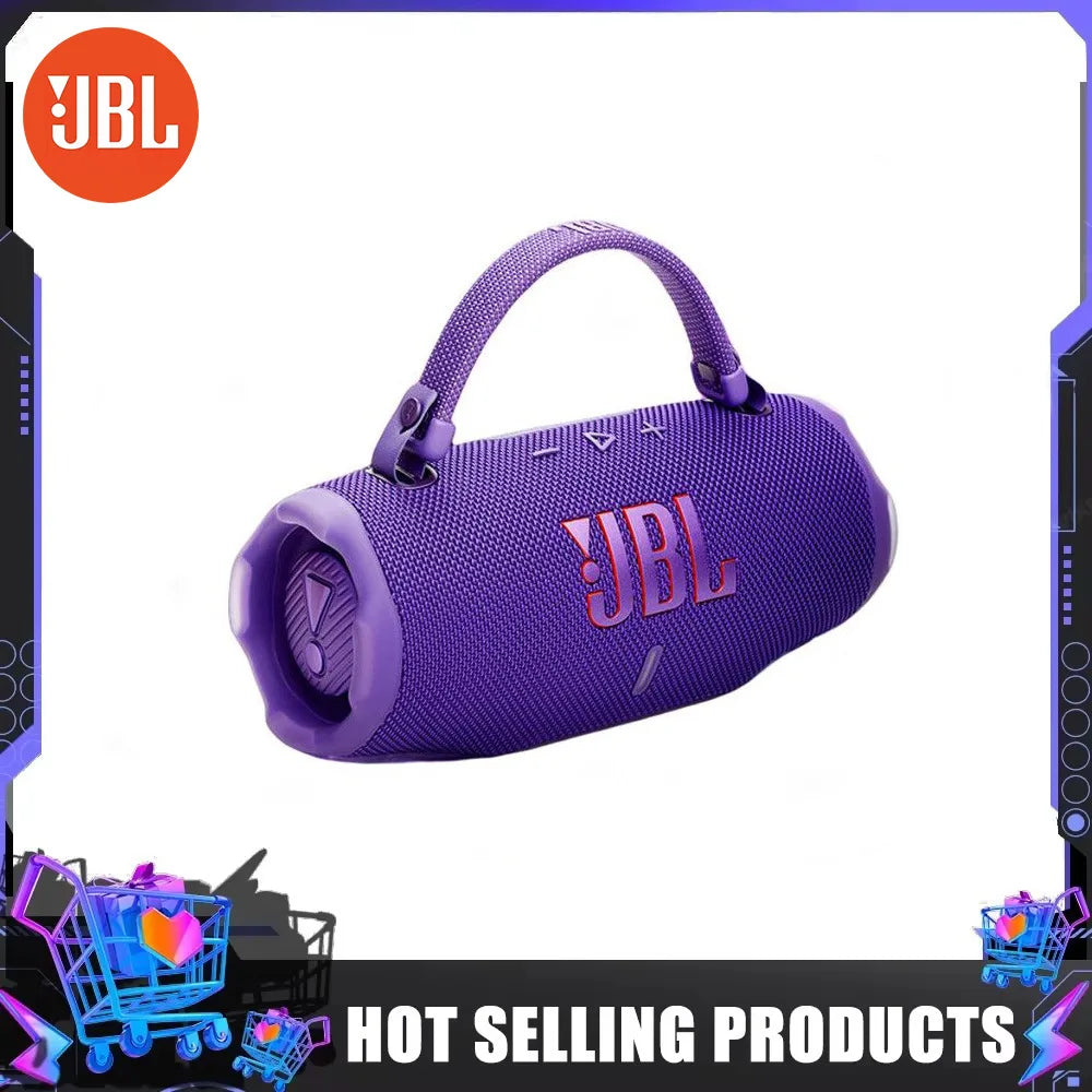 سماعة JBL Charge 6 بلوتوث - سماعة محمولة FLIP6 مقاومة للماء IPX7 بباس ستيريو للخارج مع مكبر صوت مستقل