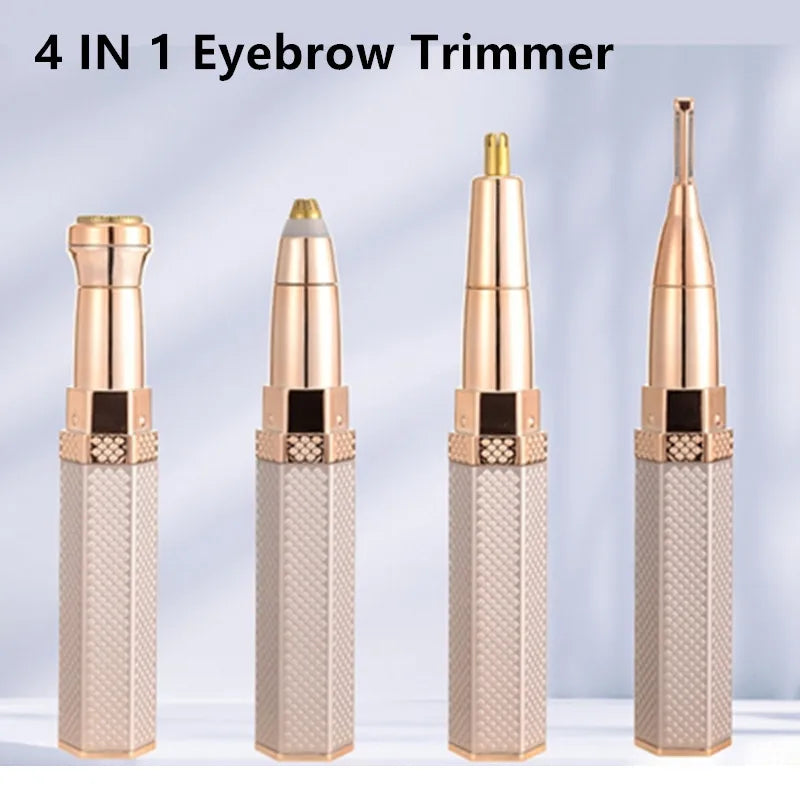 جهاز إزالة الشعر الكهربائي 4 في 1 للنساء - ماكينة حلاقة لا تسبب الألم مع شحن USB