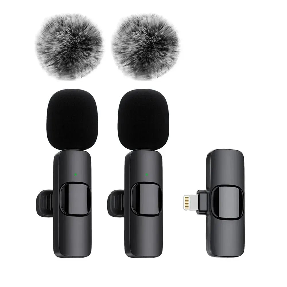 ميكروفون Lavalier لاسلكي للتسجيل - iPhone وAndroid