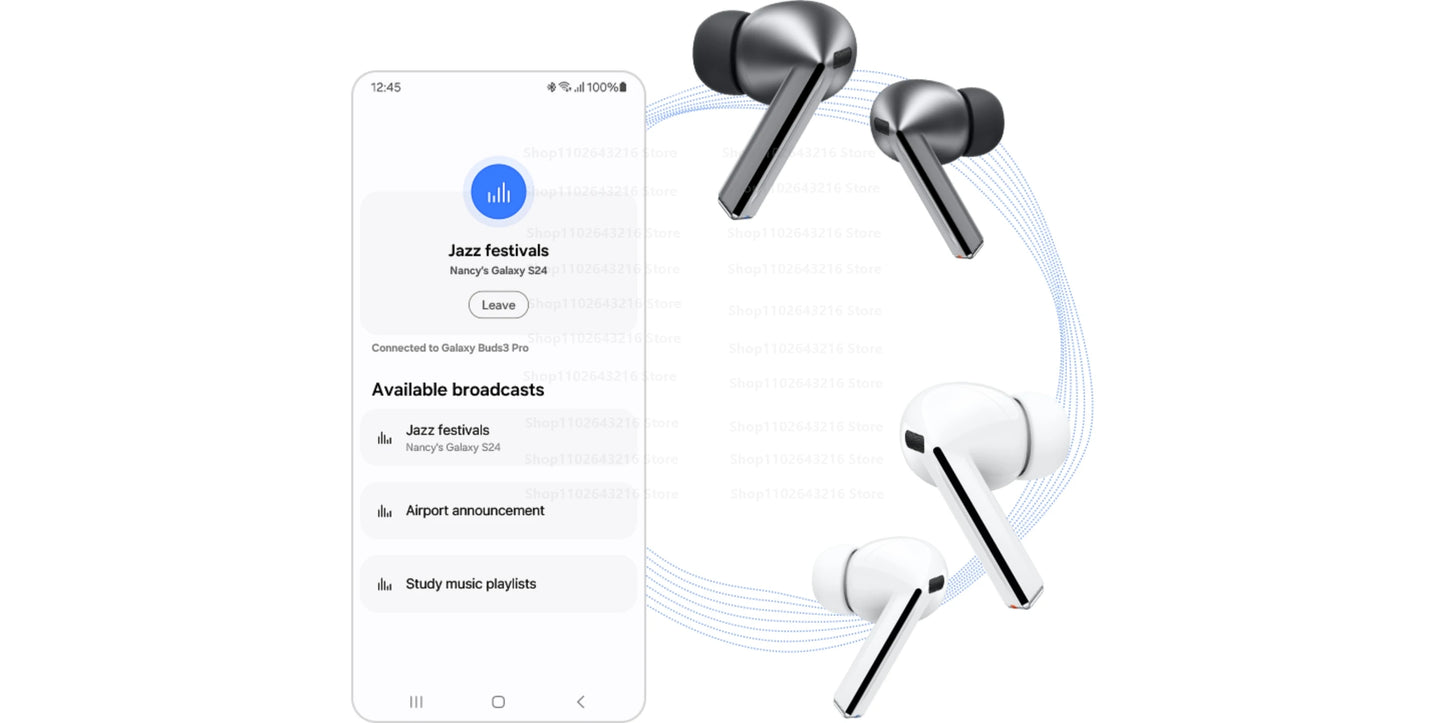 سماعات Buds 3 Pro بإلغاء الضوضاء - سماعات بلوتوث لاسلكية TWS مع شحن لاسلكي وصوت HiFi غامر
