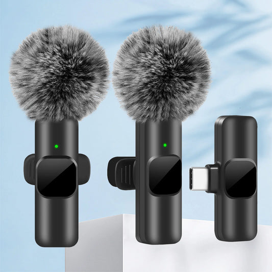 ميكروفون Lavalier لاسلكي للتسجيل - iPhone وAndroid