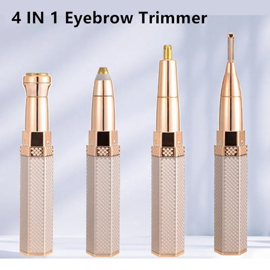 جهاز إزالة الشعر الكهربائي 4 في 1 للنساء - ماكينة حلاقة لا تسبب الألم مع شحن USB
